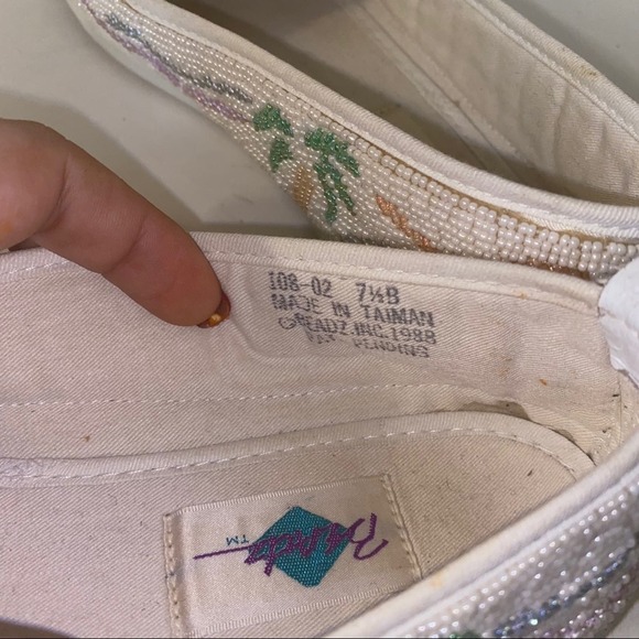 🦬VNTG BEADZ palm tree Espadrilles Sz 7 1/2 - Picture 7 of 7